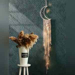 Moon Shaped Dream Catcher